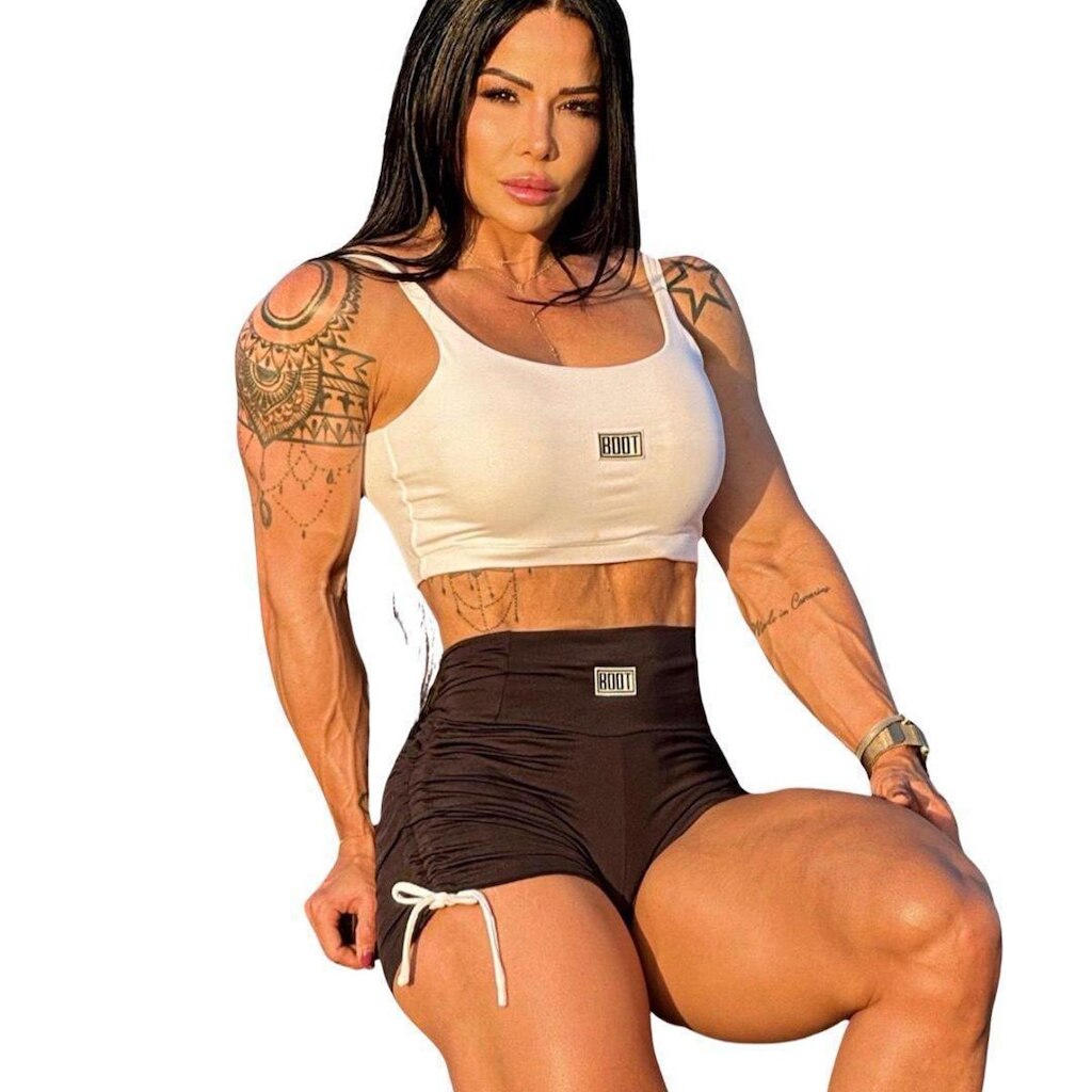 Conjunto Boot Training Brasil Top + Short New Dress Kit 2pç