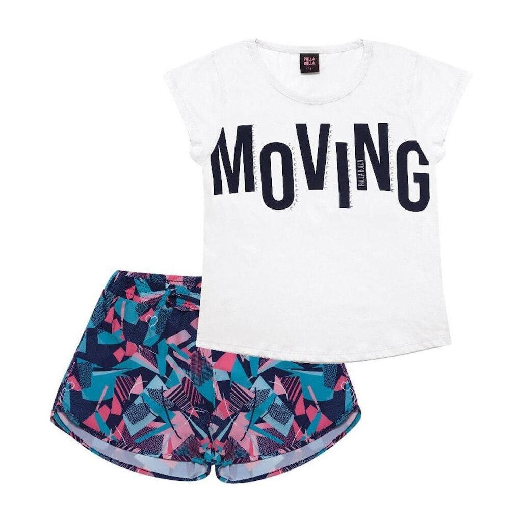 Conjunto Branco - Juvenil Meia Malha