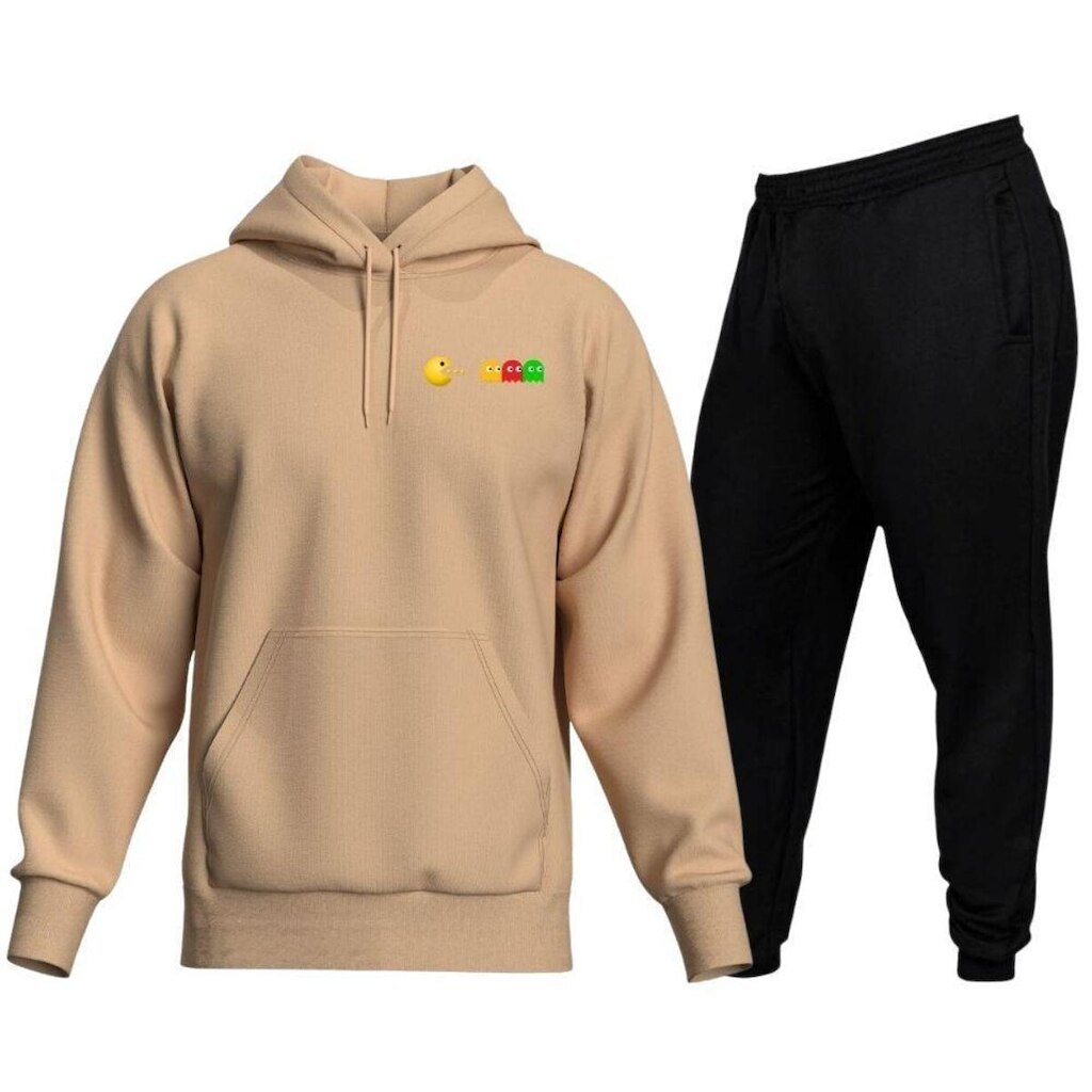 Conjunto Calca E Blusa De Moletom Gamer Bolso Canguru