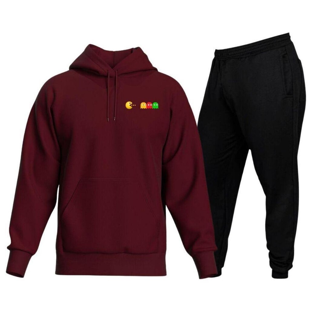 Conjunto Calca E Blusa De Moletom Gamer Bolso Canguru