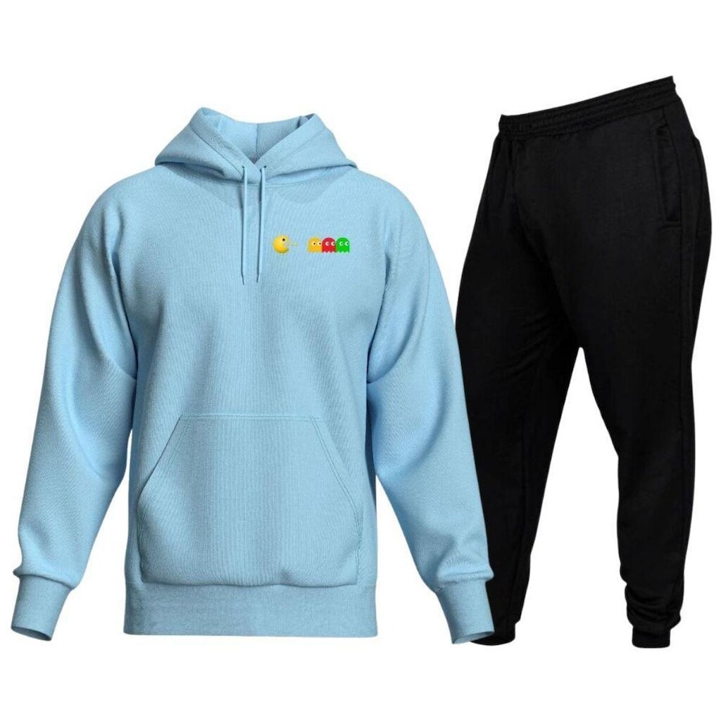 Conjunto Calca E Blusa De Moletom Gamer Bolso Canguru