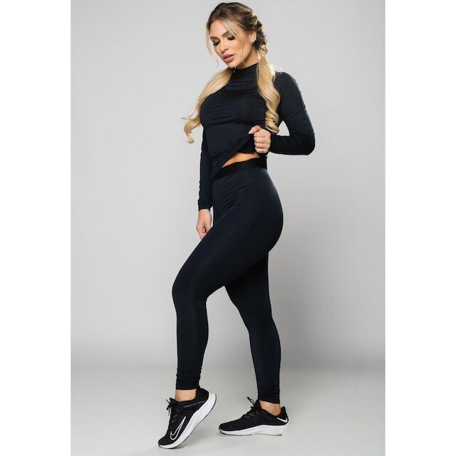 Conjunto Calça E Blusa Térmica Feminino Uv Segunda Pele MVB Modas
