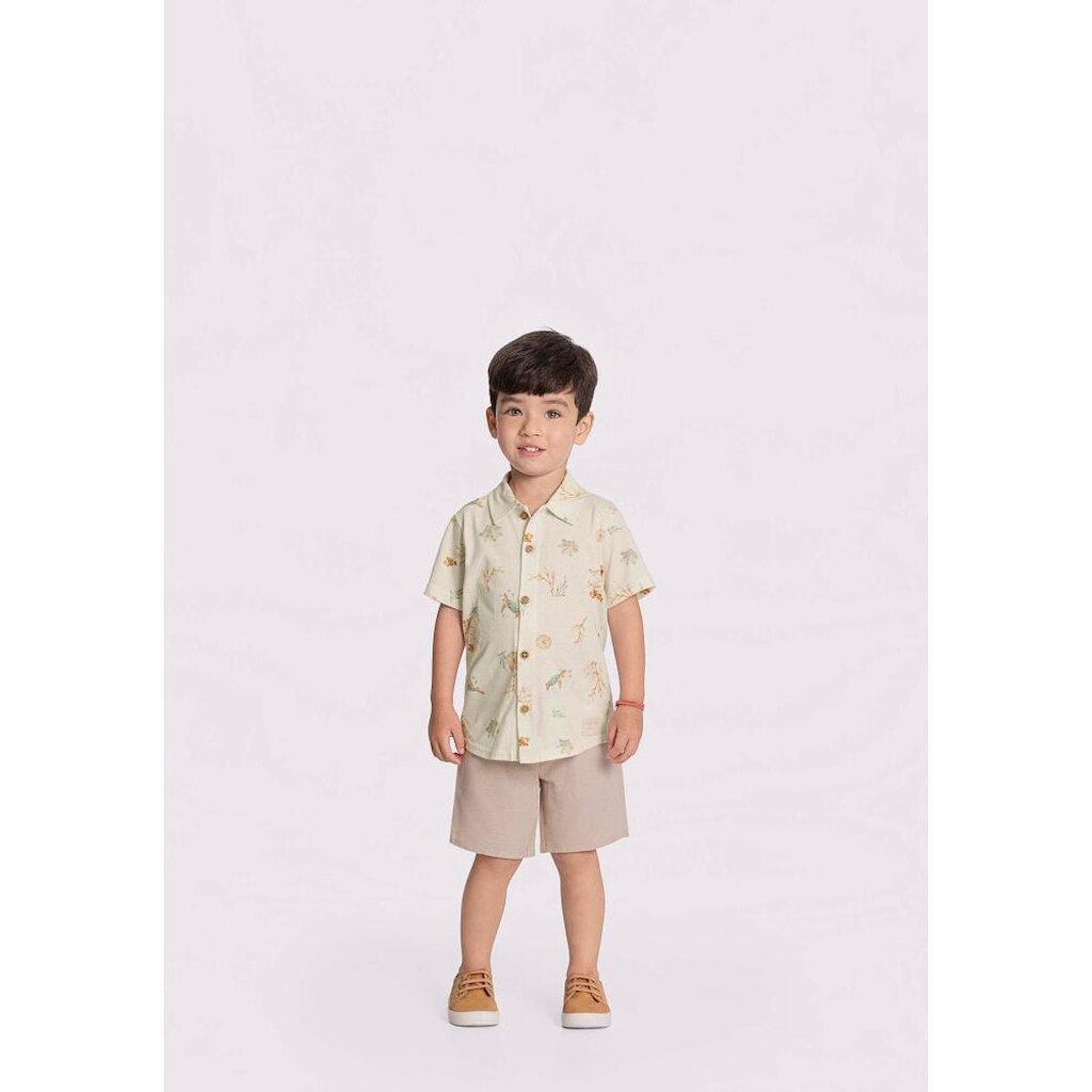 Conjunto Camisa e Bermuda Infantil Menino Alakazoo Ref 44952