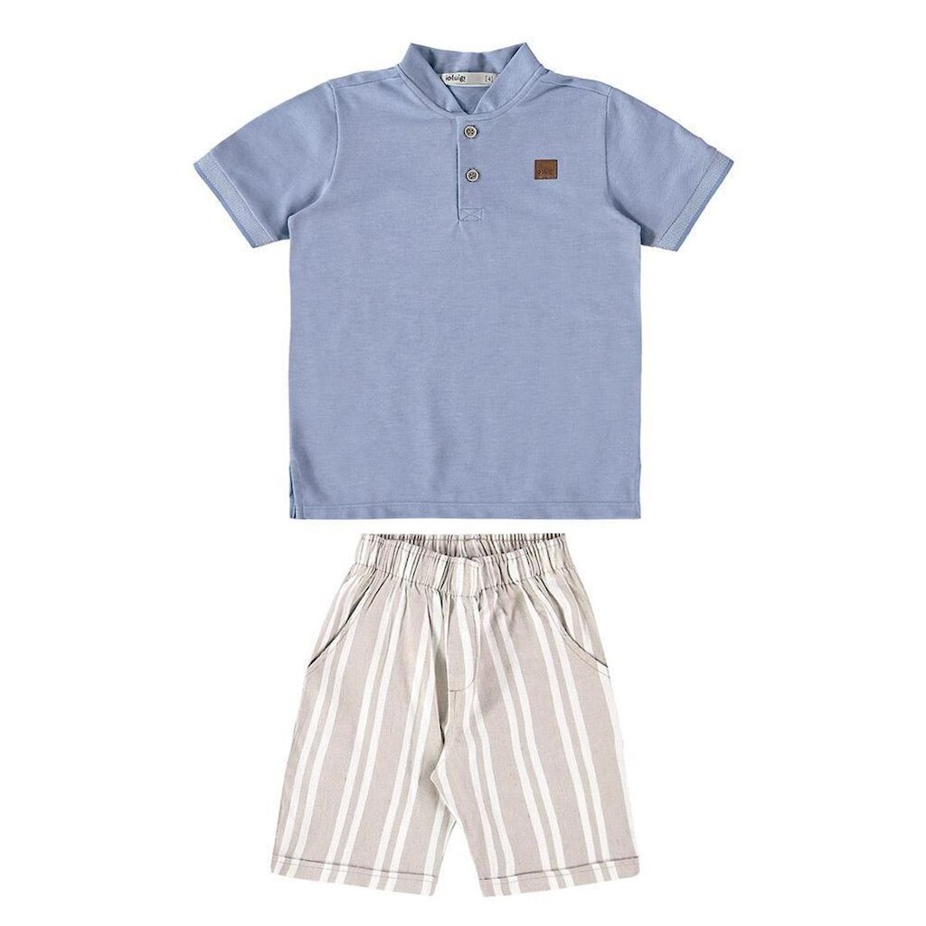 CONJUNTO CAMISA PIQUET E BERMUDA SARJA IOLUIG!