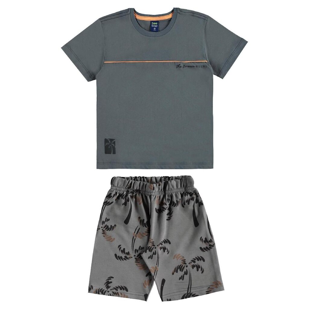 Conjunto Camiseta Bermuda Tropical Bee Loop