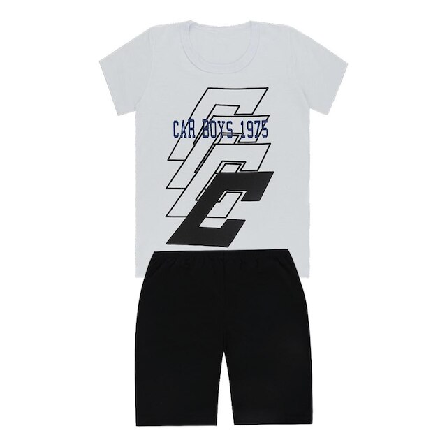 Conjunto Camiseta Branca e Bermuda - Big Bless