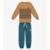 Conjunto Camiseta Com Bermuda E Calça Trick Nick Marrom - Marrom