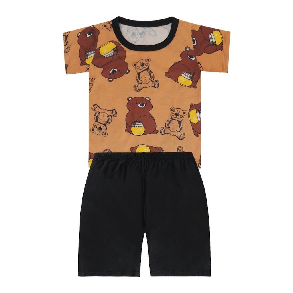 Conjunto Camiseta de Ursinho e Short - Destak