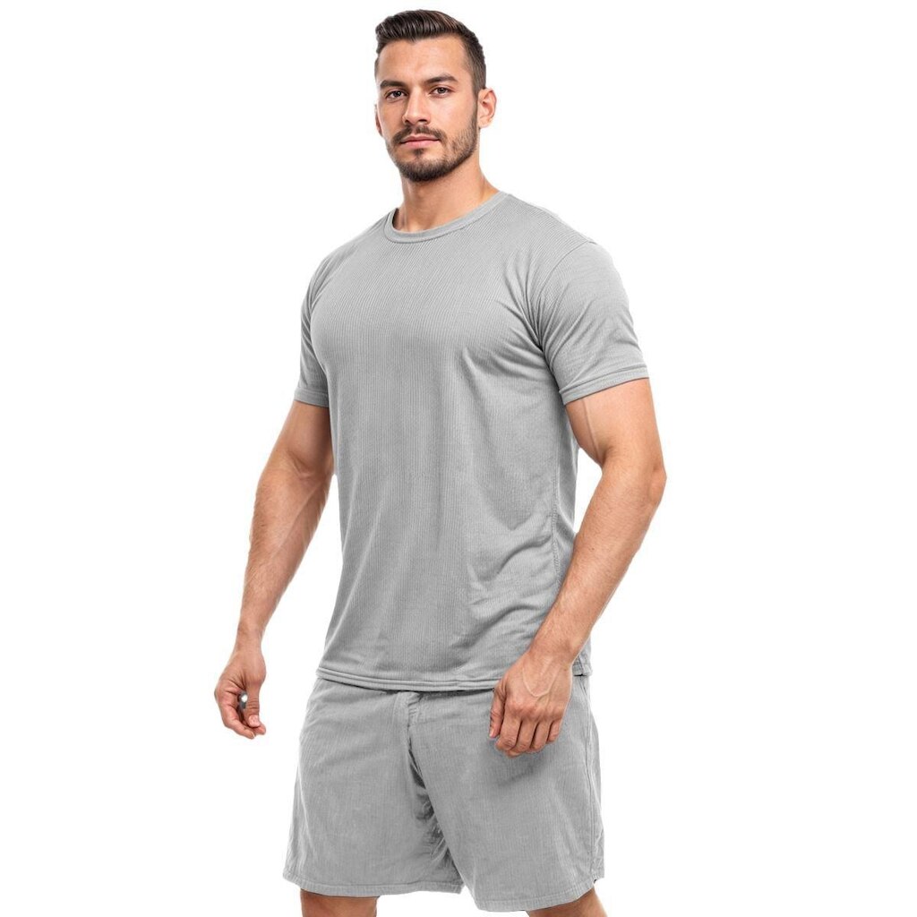 Conjunto Camiseta Dry e Short Tactel Masculino