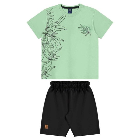 Conjunto Camiseta e Bermuda Menino Bee Loop