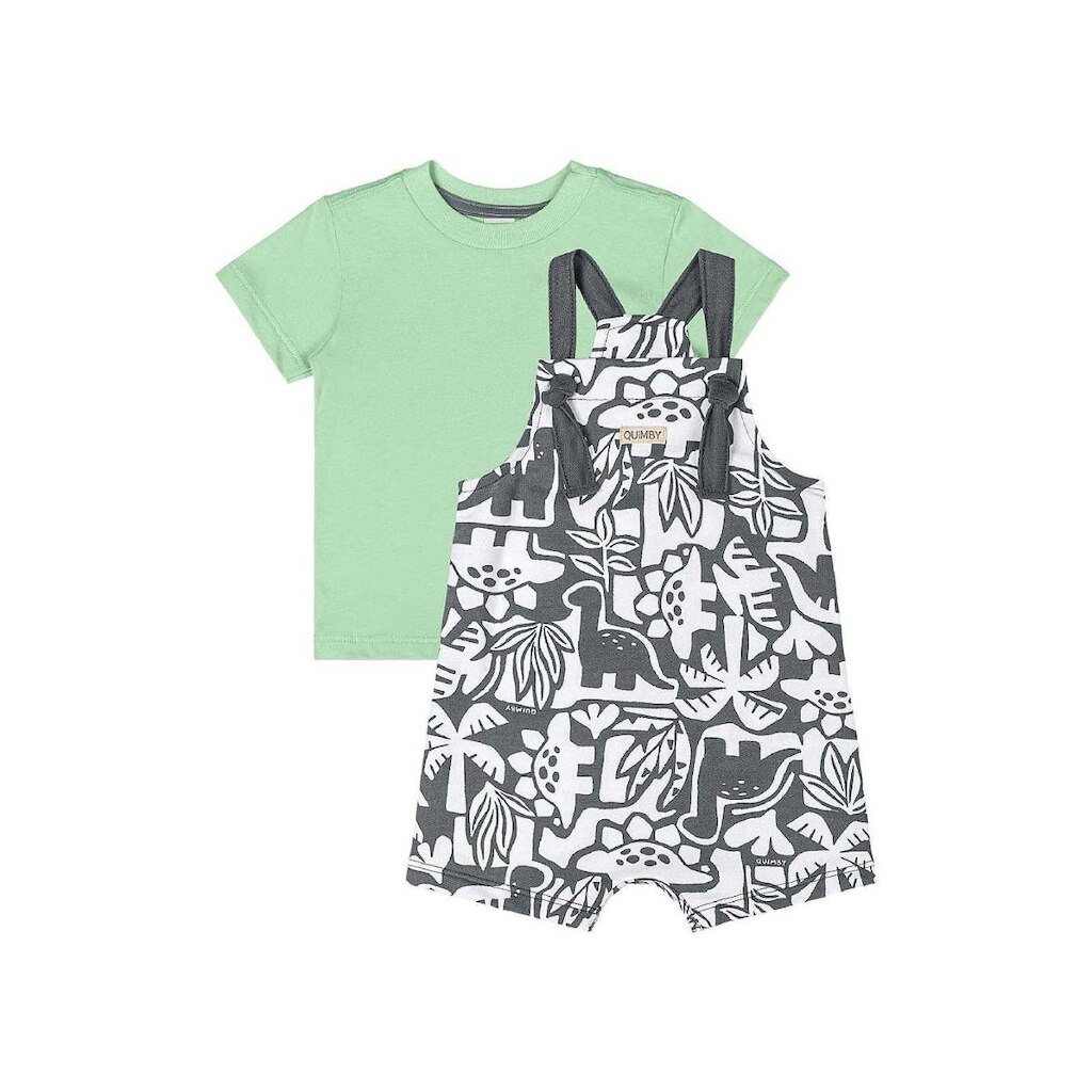 Conjunto Camiseta e Jardineira Bebê Quimby