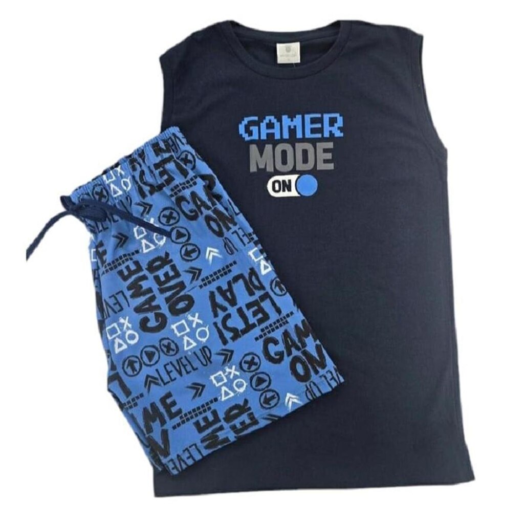 Conjunto Camiseta Regata e Bermuda Microfibra Rotativa