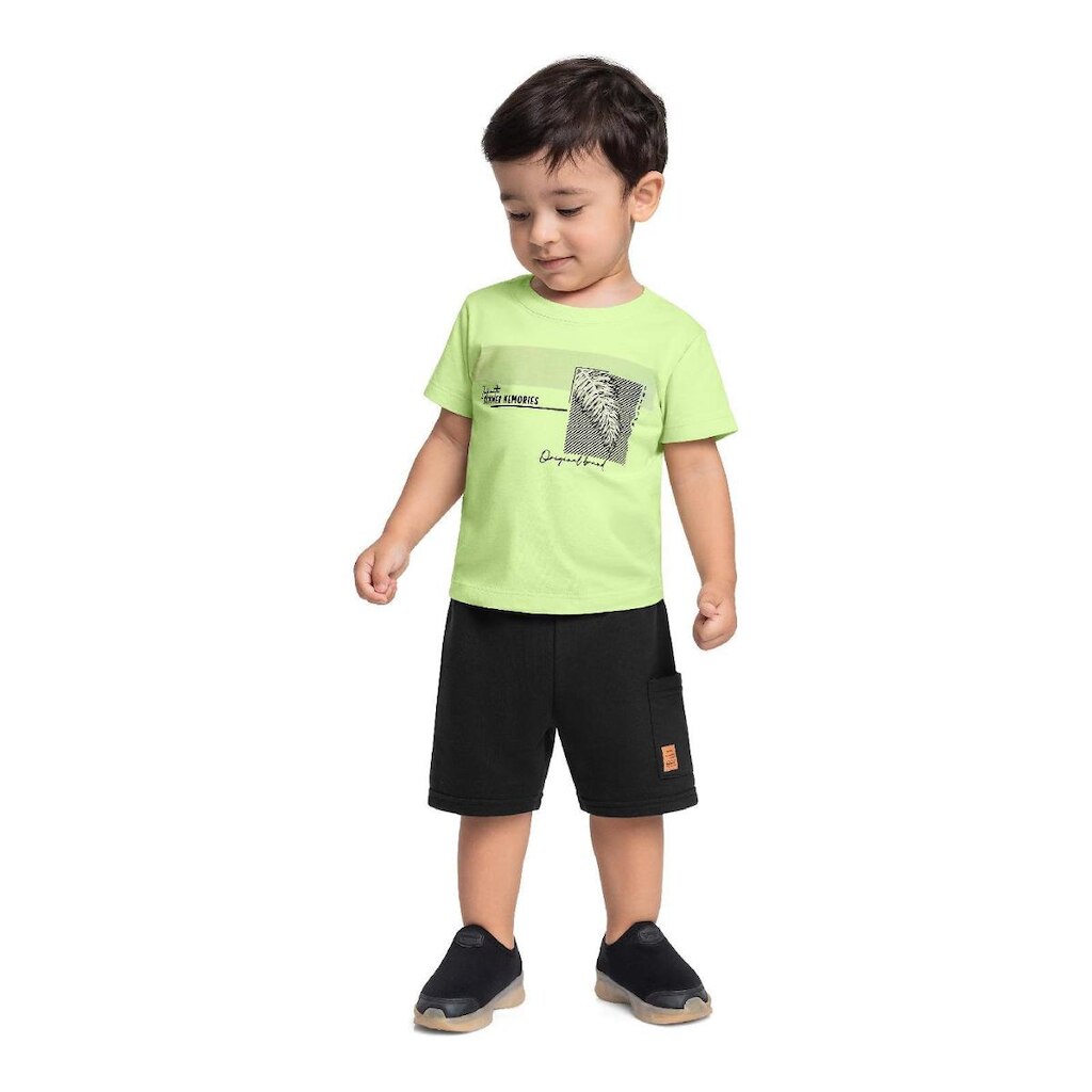 Conjunto Camiseta Tropical Bermuda Bee Loop