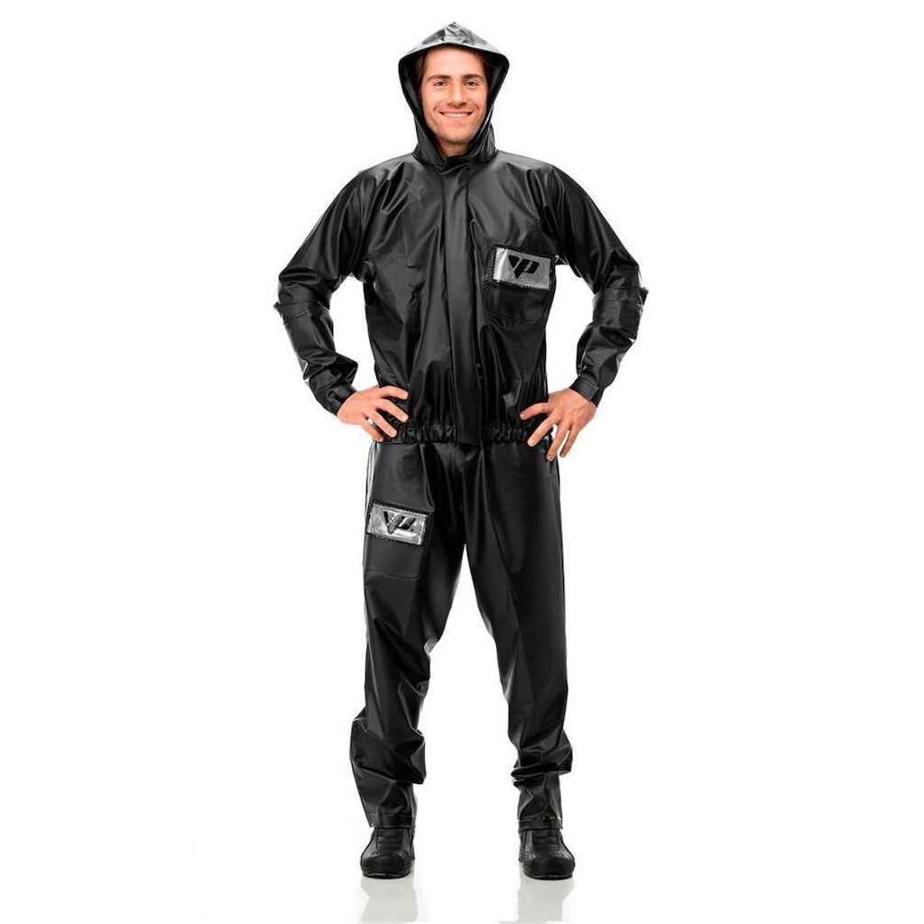 Conjunto Capa de Chuva Moto Pvc Premium Com Capuz Pantaneiro