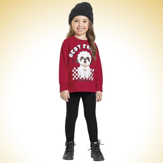 Conjunto Casaco Cão E Legging