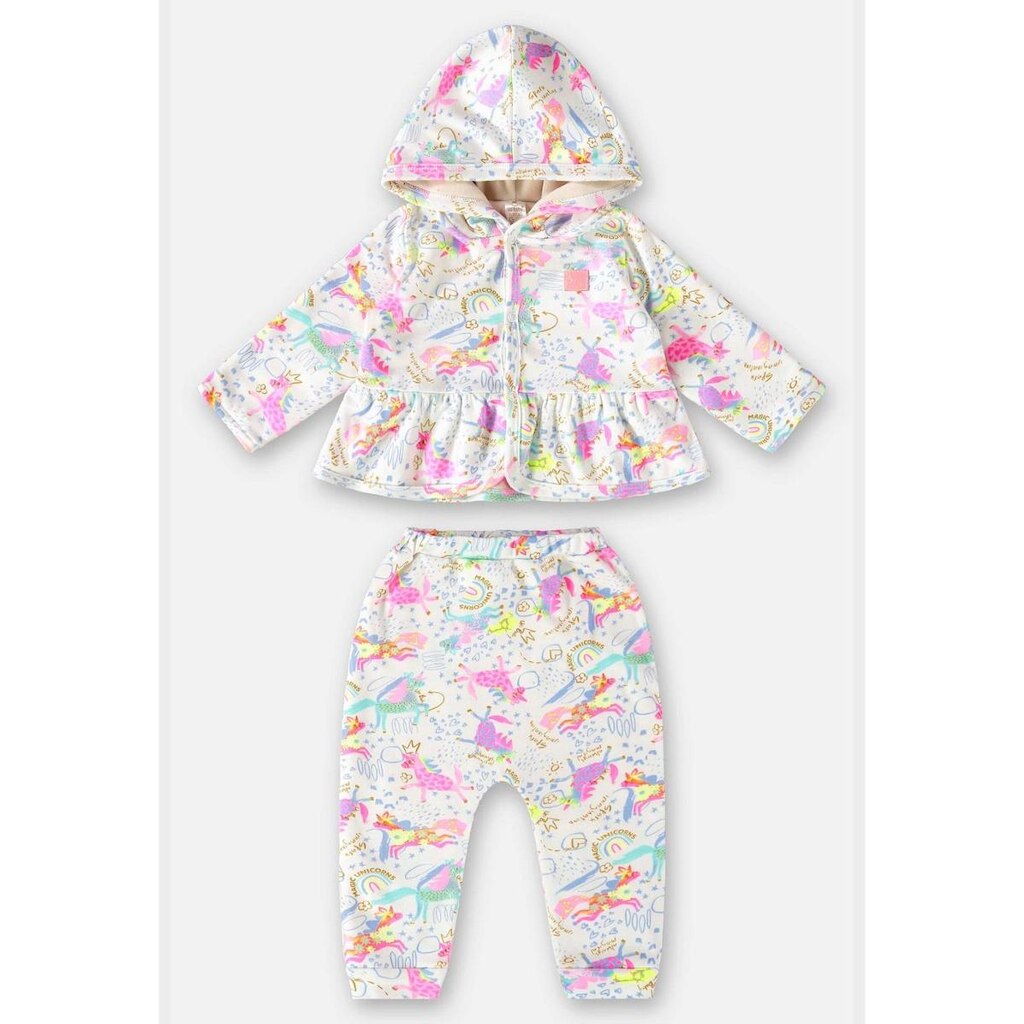 Conjunto Casaco e Calça em Suedine para Bebê Menina Up Baby