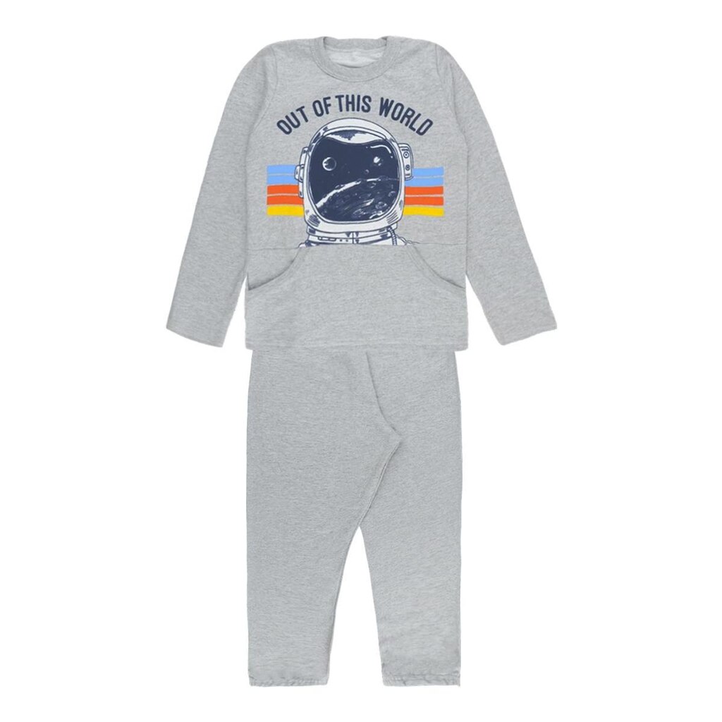 Conjunto Casaco Mescla e Calça de Moletom - Big Bless