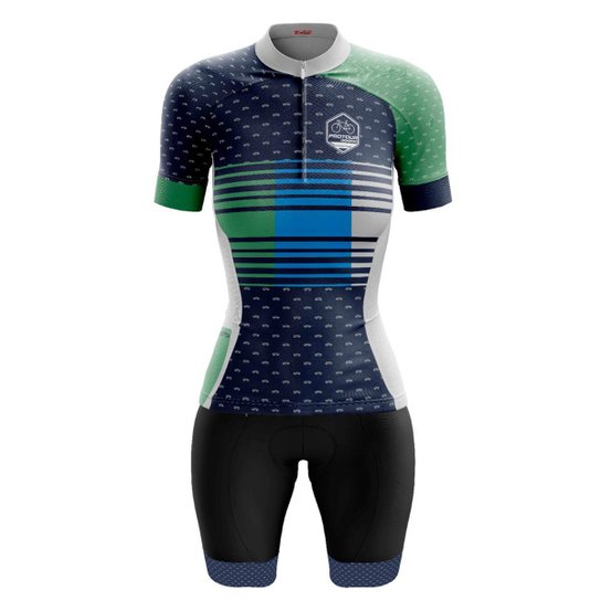 Conjunto Ciclismo Bermuda e Camisa Feminino Por Tour Estrys Com Proteção UV 50 - Preto Menor preço em Conjunto Ciclismo Bermuda e Camisa Feminino Por Tour Estrys Com Proteção UV 50 - Preto