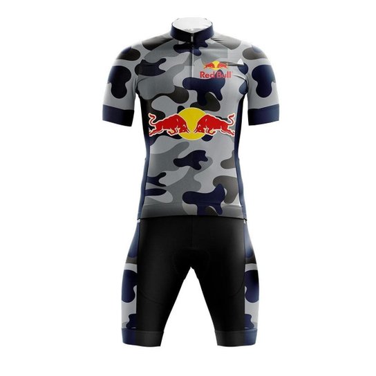 Conjunto Ciclismo Bermuda e Camisa Pro Tour Red Bull Cinza - Cinza Menor preço em Conjunto Ciclismo Bermuda e Camisa Pro Tour Red Bull Cinza - Cinza