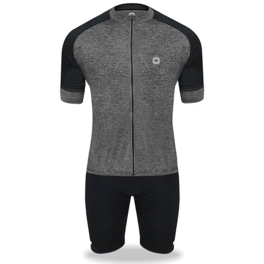 Conjunto Ciclismo Camisa e Bermuda Masculina Bike - Cinza Menor preço em Conjunto Ciclismo Camisa e Bermuda Masculina Bike - Cinza