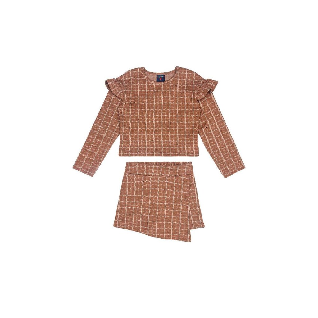 Conjunto com Blusa e Short-Saia Guloseima