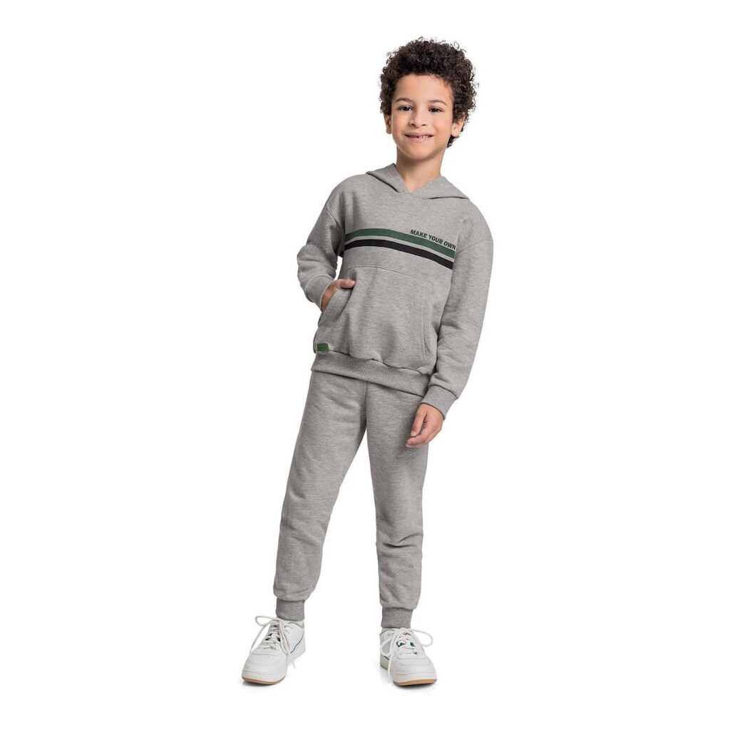 Conjunto com Blusão e Calça em Moletom para Menino Quimby