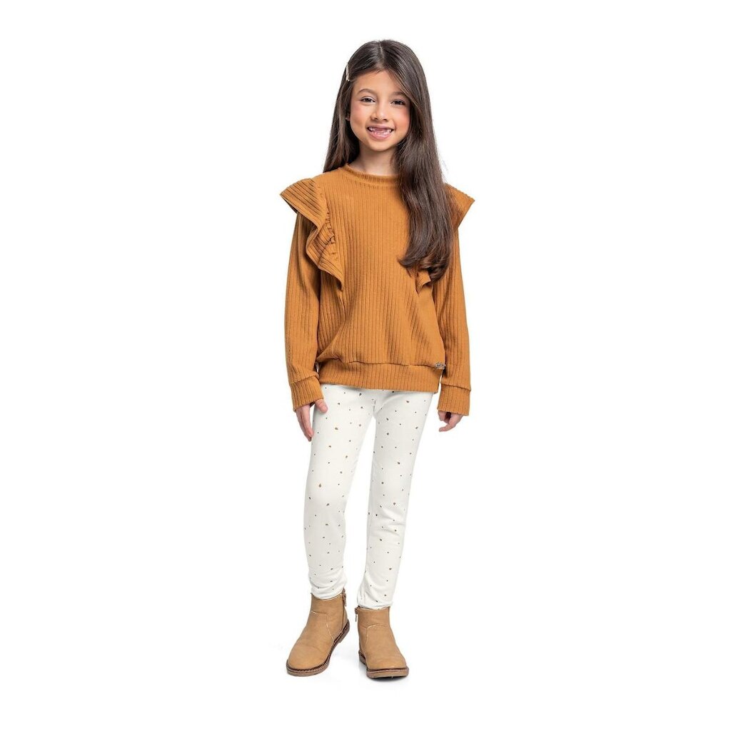 Conjunto com Blusão e Legging para Menina Quimby