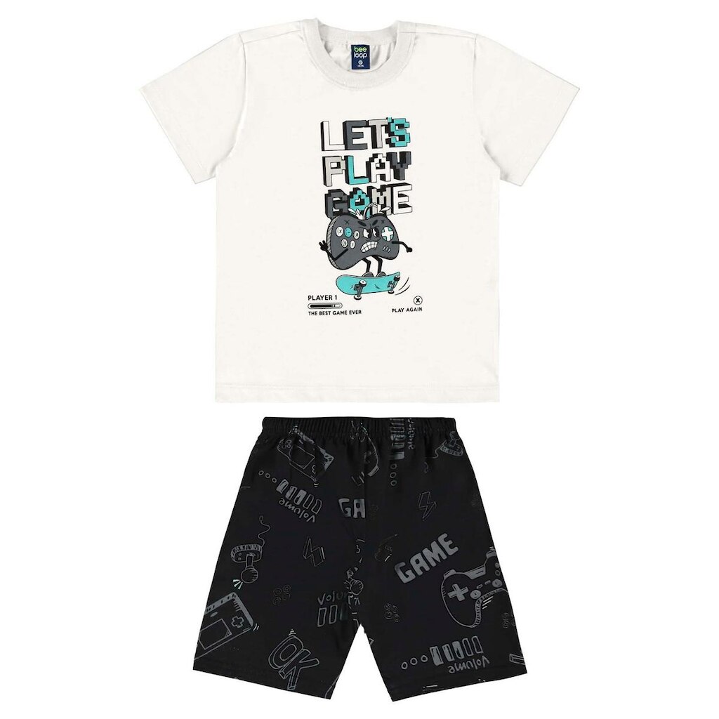 Conjunto com Camiseta e Bermuda para Menino Bee Loop