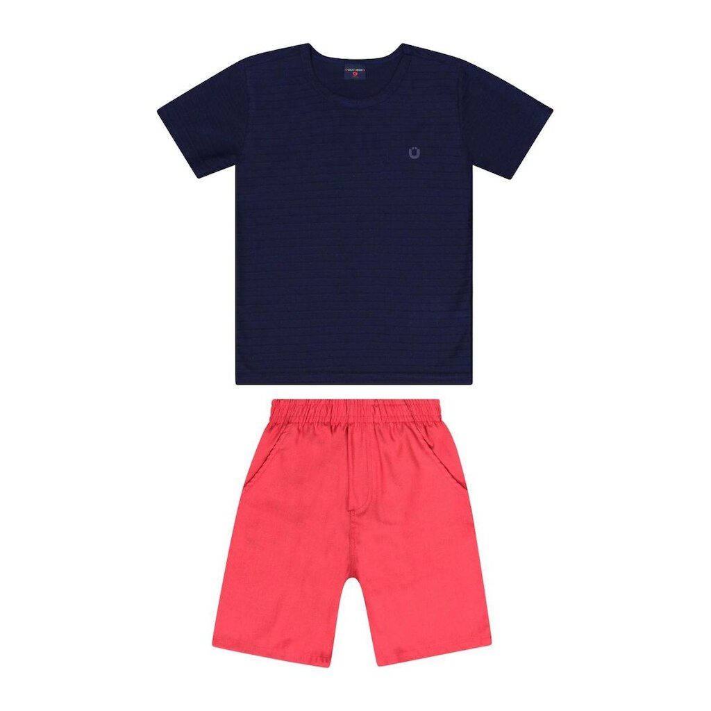 Conjunto com Camiseta e Bermuda para Menino Guloseima