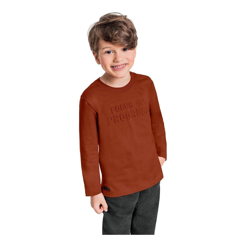 Conjunto com Camiseta Manga Longa e Calça para Menino Quimby
