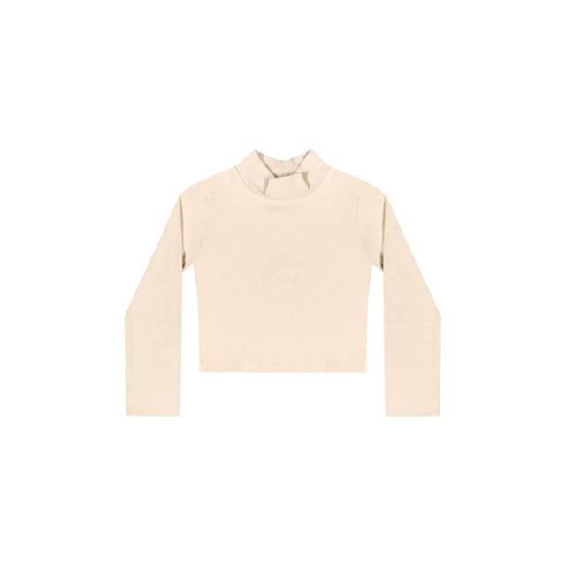 Conjunto com Cropped Manga Longa e Salopete para Menina Quimby