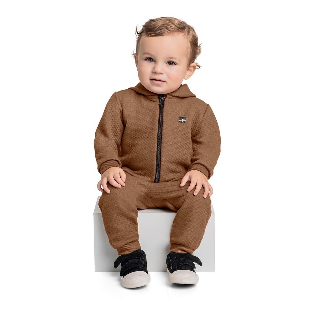 Conjunto com Jaqueta e Calça em Matelassê para Bebê Menino Quimby