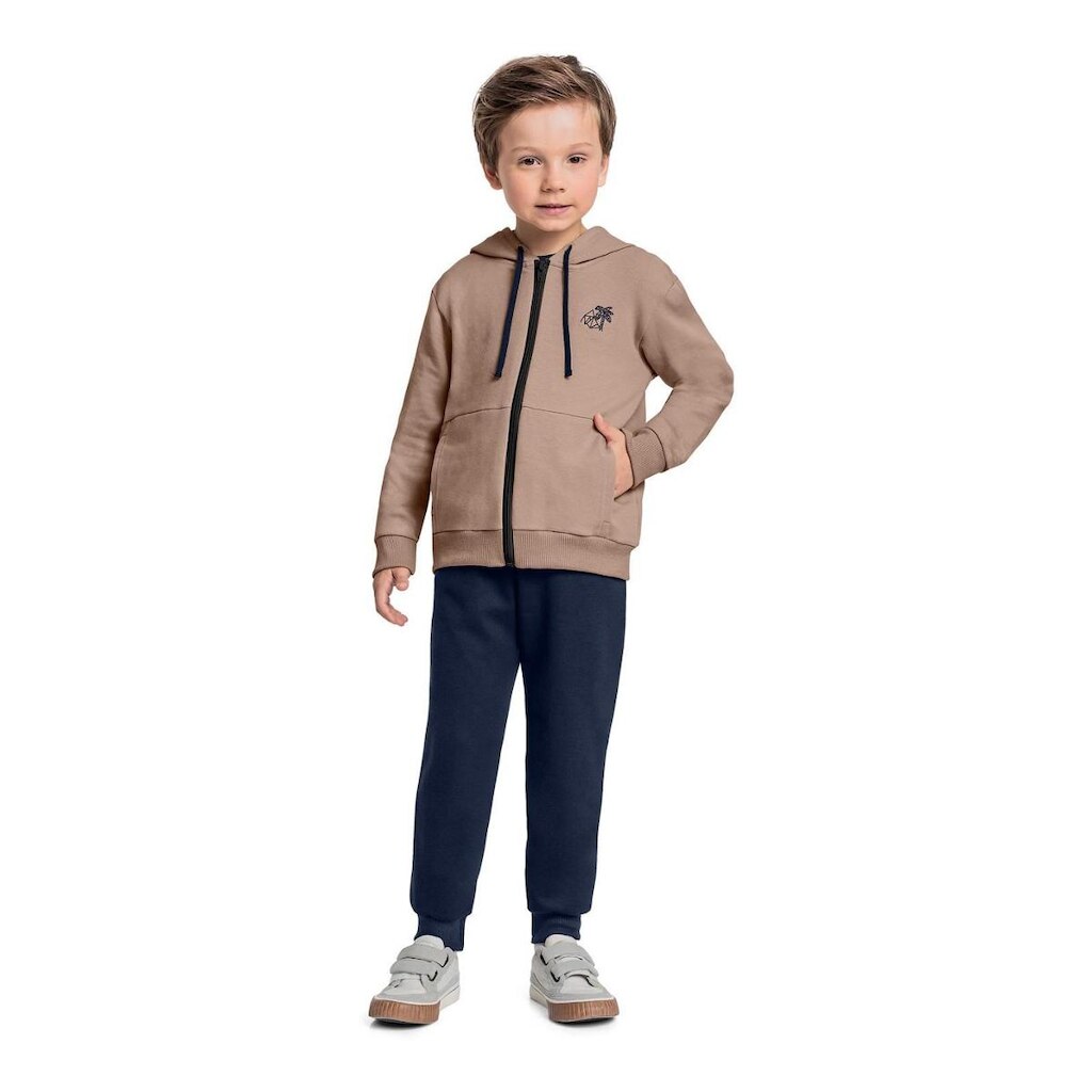 Conjunto com Jaqueta e Calça em Moletom para Menino Quimby