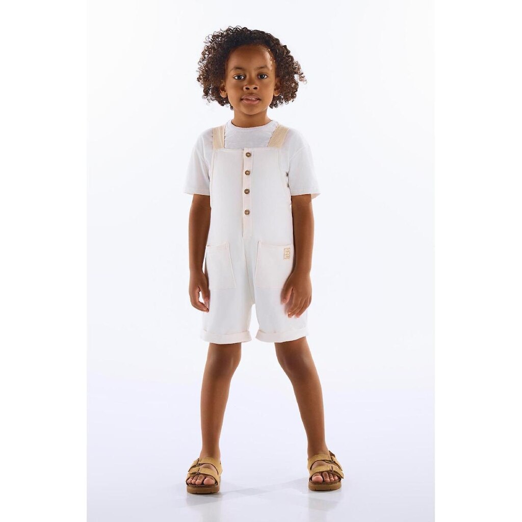 Conjunto com Jardineira e Camiseta Up Baby
