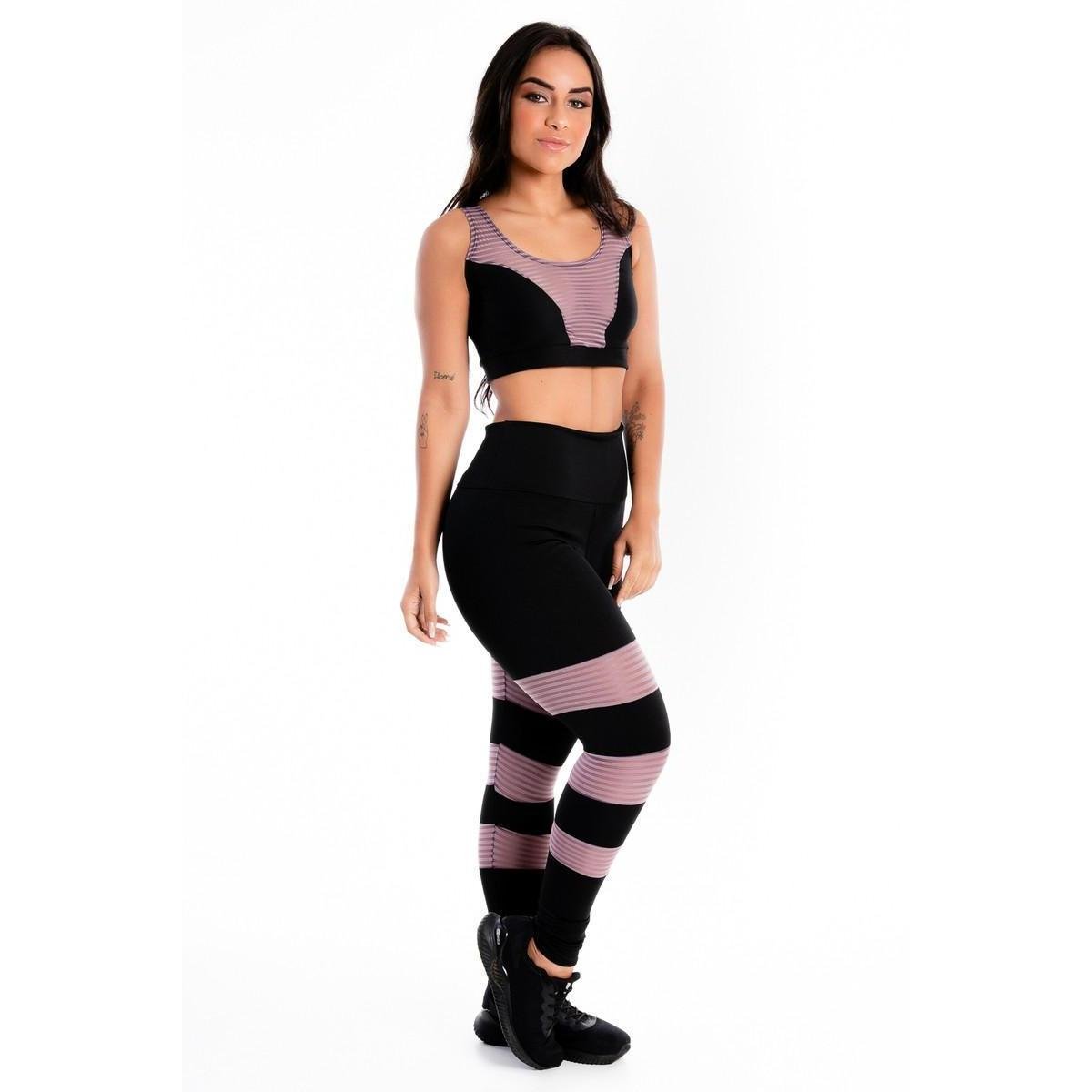 cropped e legging