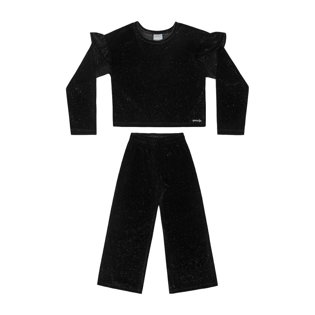 Conjunto Cropped e Wide leg Infantil Menina Quimby