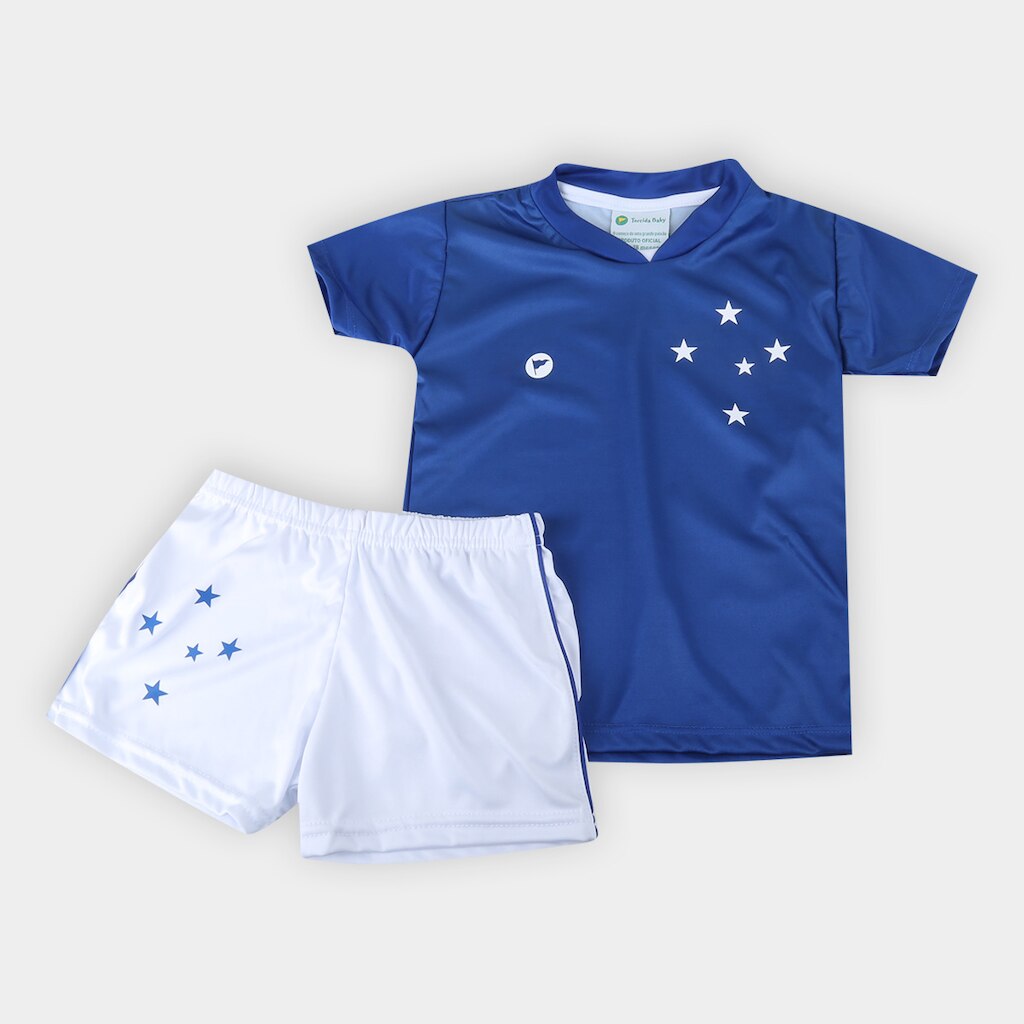 Conjunto Cruzeiro Bebê Torcida Baby Sublimado