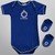 Conjunto Cruzeiro Body c/ 2 peças Infantil - Marinho+Branco