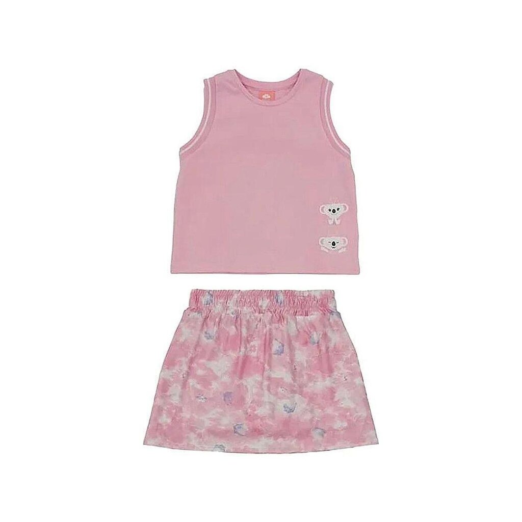 Conjunto Curto Lilica Ripilica Regata Saia New Active Rosa