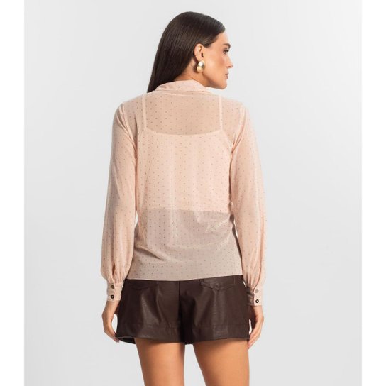 Conjunto De Camisa Tule Com Top Endless Rosa