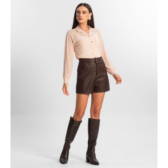 Conjunto De Camisa Tule Com Top Endless Rosa