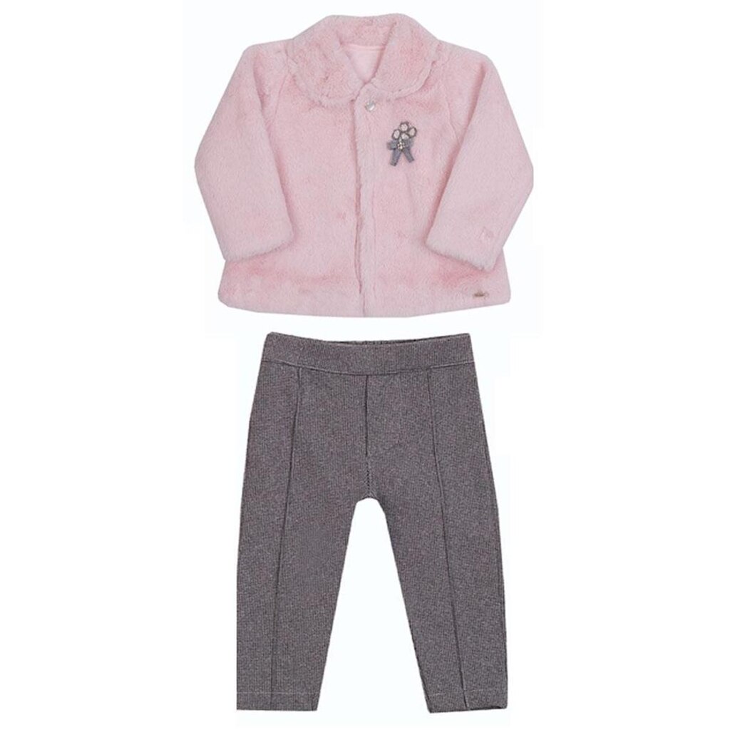Conjunto De Casaco Forrado Com Calça Paraíso