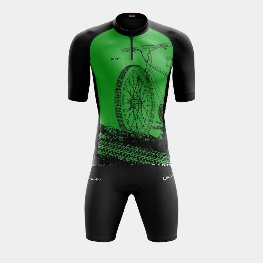 Conjunto de Ciclismo Masculino Camel Camisa e Bermuda Espuma PRO Pedal - M