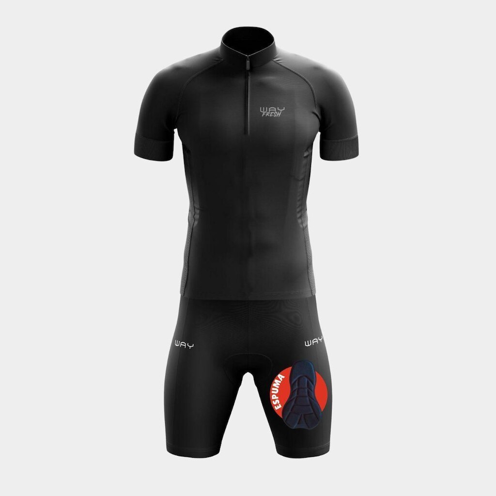 Conjunto de Ciclismo Masculino Profissional Camisa+Bermuda Acolchoada Proteção