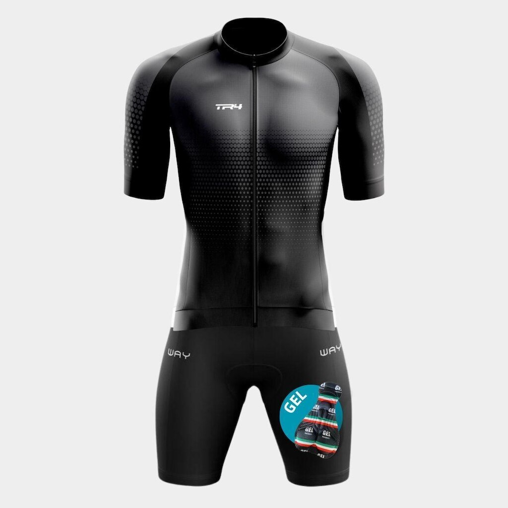 Conjunto de Ciclismo Masculino TR4 Premium com Forro de Gel Way