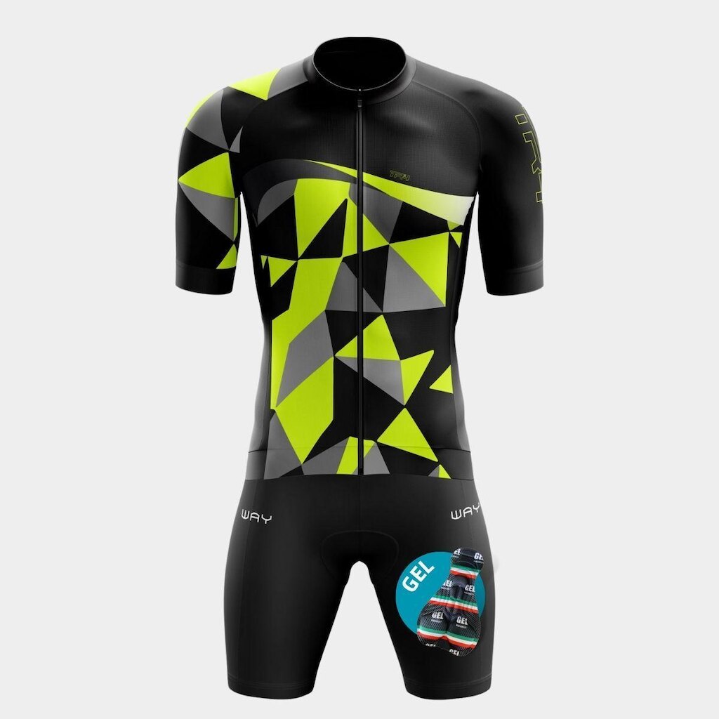 Conjunto de Ciclismo Masculino TR4 Premium com Forro de Gel Way