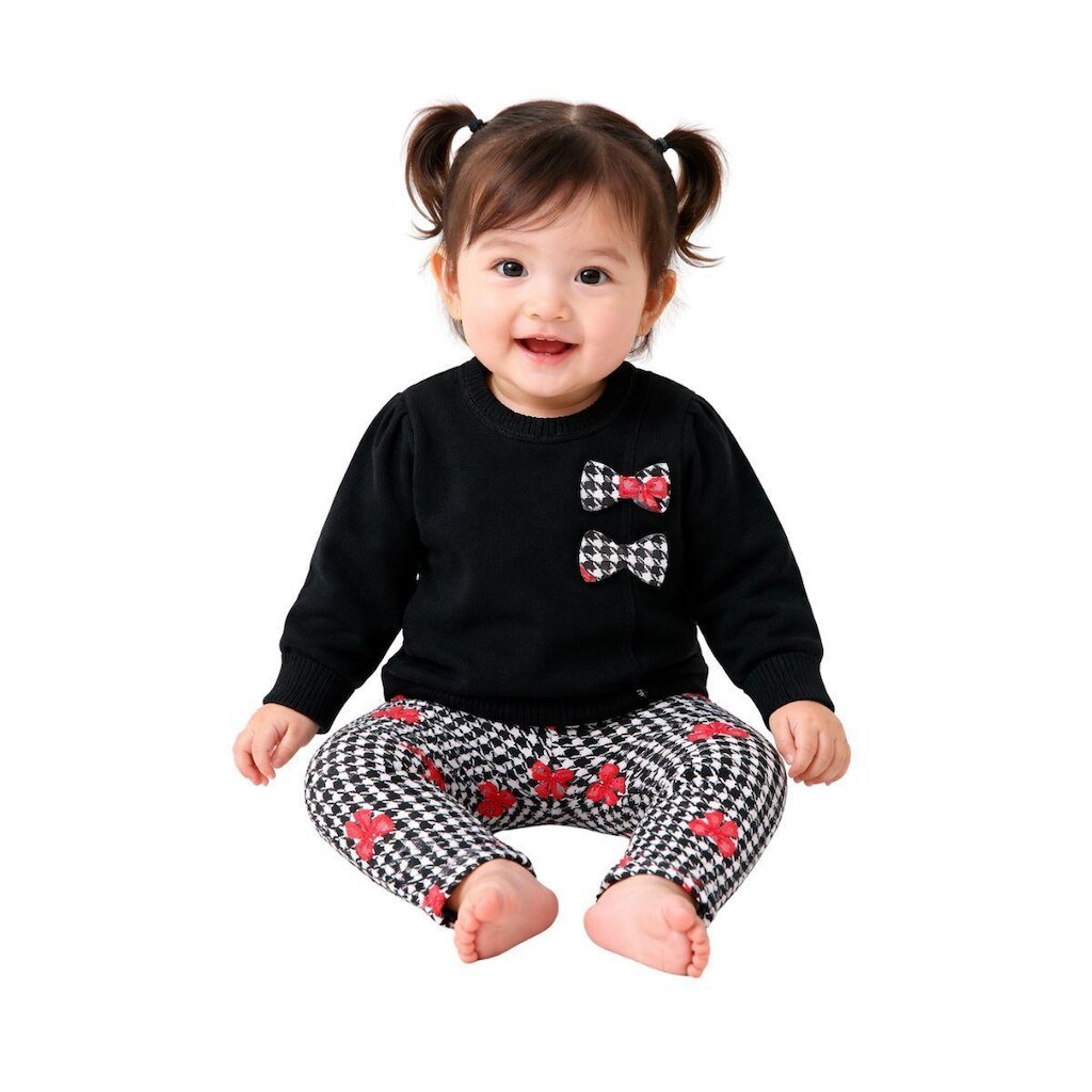 Conjunto de Laço Infantil Bebê Menina Estampa Kyly