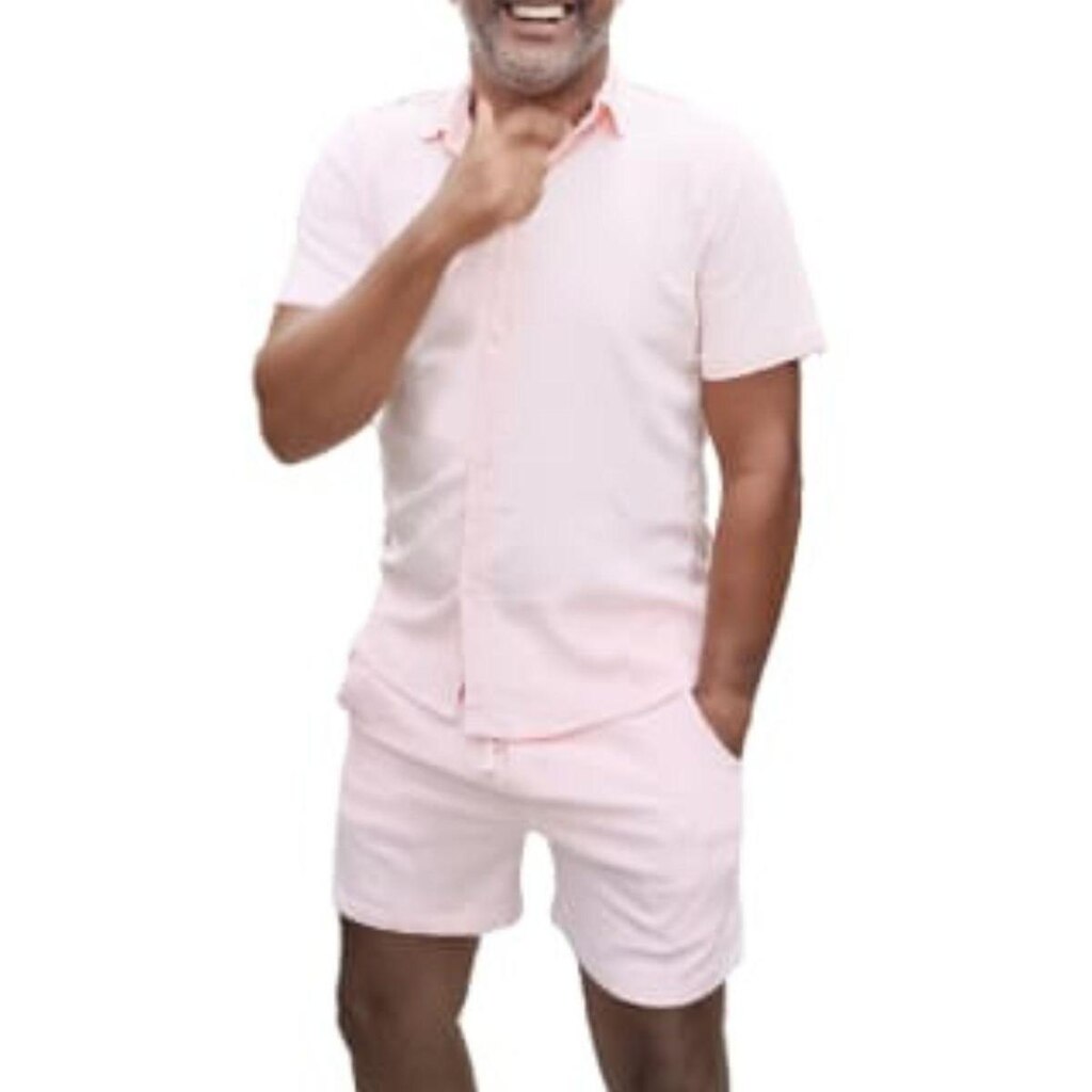 Conjunto De Linho Masculino Shots E Camisa