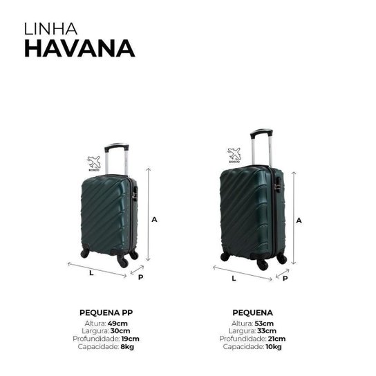 Conjunto de malas de viagem Havana