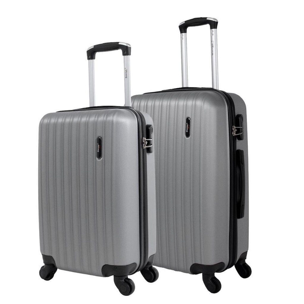 Conjunto de malas de viagem P/M Londres Swiss Move Prata